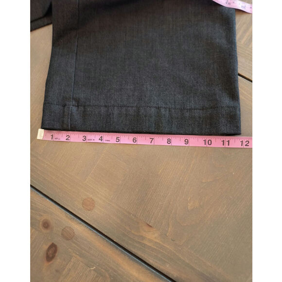 J. Jill Stretch Dress Pants Woman's Sz 12 Gray Flat Front Hi Rise Career Office - Picture 10 of 14